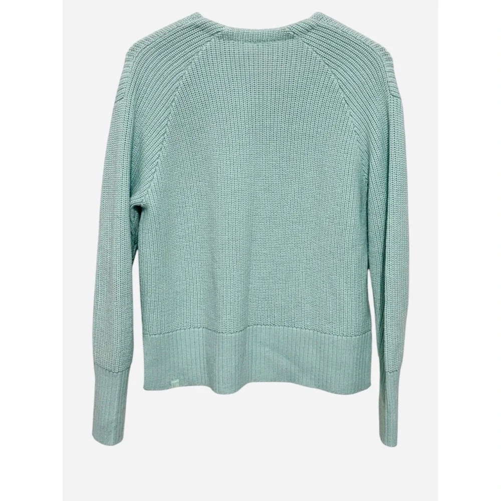Lululemon 100% Merino Wool Mint‎ Green V Neck Relaxed Sweater Size XS/S